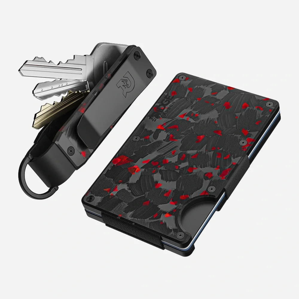NOT FOR SALE Ridge Carbon Fiber Wallet with Red Accents